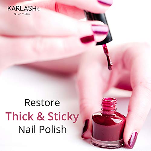 Karlash Professional Nail Polish Thinner 0.5 oz - Restore thick and sticky na...