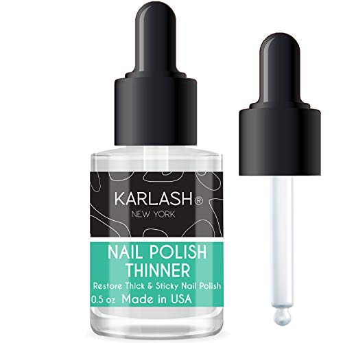 Karlash Professional Nail Polish Thinner 0.5 oz - Restore thick and sticky na...