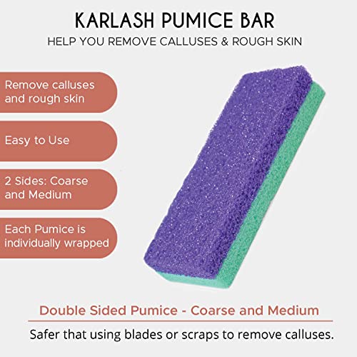 Karlash Professional Pedicure Foot Pumice Stone for Feet Skin Callus Remover ...