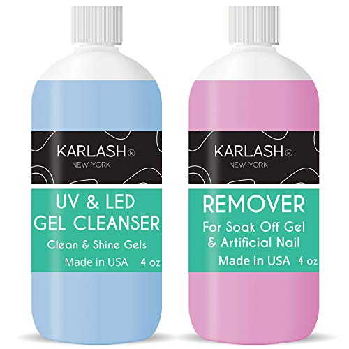 Karlash Professional Soak Off Remover for Gel Nail Polish Remover & UV Gel Cl...