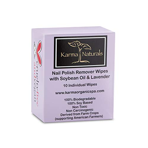 Karma Nail Polish Remover Wipes; Non-Toxic, Vegan, Cruelty-Free