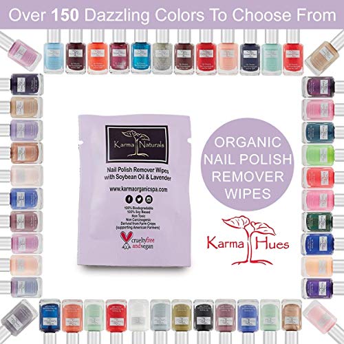 Karma Nail Polish Remover Wipes; Non-Toxic, Vegan, Cruelty-Free