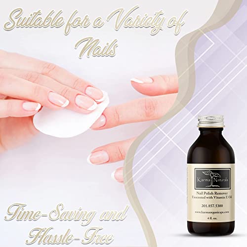 Karma Organic Natural Unscented Nail Polish Remover - Non Toxic, Vegan, Cruel...