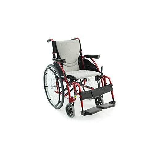 Karman S-115 25 lbs Ultra Light Ergonomic Wheelchair with Removable Footrest ...