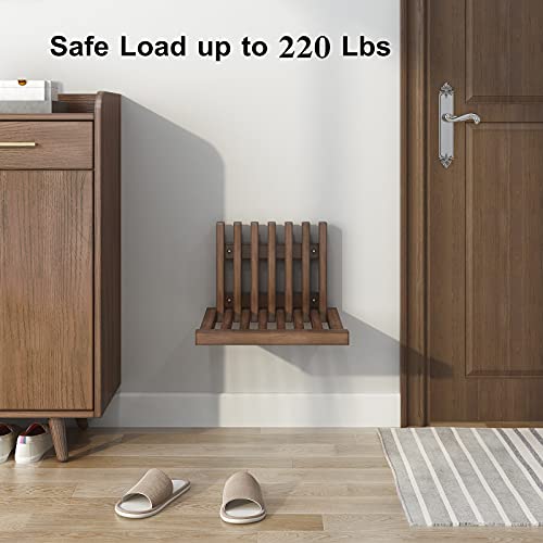 KASLANDI Shower Seat Bench, Wall-Mounted Folding Stool Chair, Shower Stool fo...