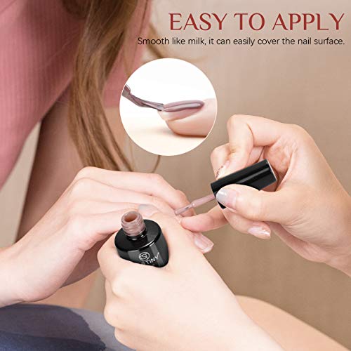 Gel Nail Polish Kit, Kastiny 9Pcs Champagne Gold Soak Off Gel Nail Collection...