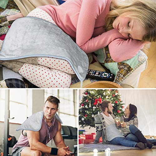 Heating Pad, Kastiny Electric Heat Pads for Back Pain and Cramps Relief, Weig...