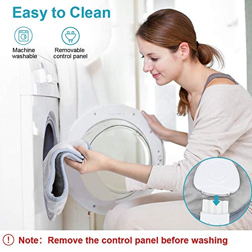 Heating Pad, Kastiny Electric Heat Pads for Back Pain and Cramps Relief, Weig...