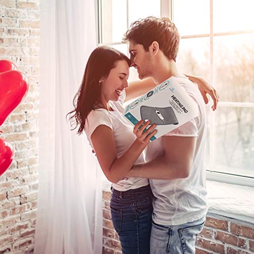 Heating Pad, Kastiny Electric Heat Pads for Back Pain and Cramps Relief, Weig...