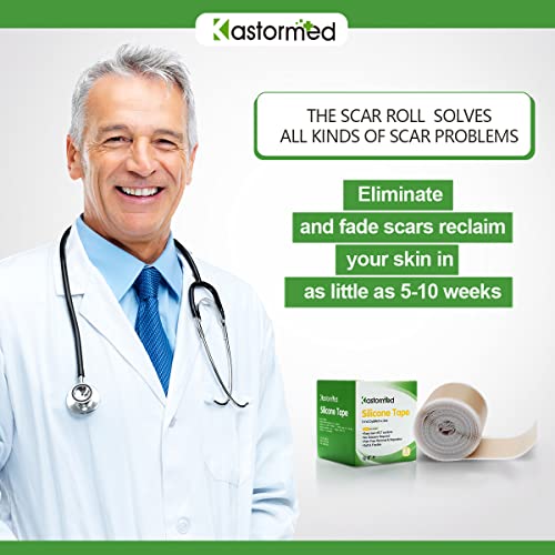 Silicone Tape for Scars, Soft Medical Tape Easy Removal for Keloid Bump Scars...