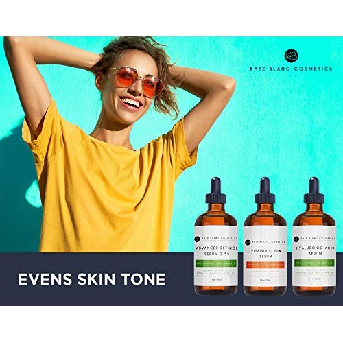 Anti Aging Serum Combo Pack by Kate Blanc - 98% Natural, 72% Organic. Vitamin...