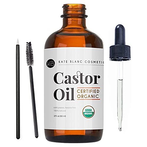 Castor Oil (2oz), USDA Certified Organic, 100% Pure, Cold Pressed, Hexane Fre...