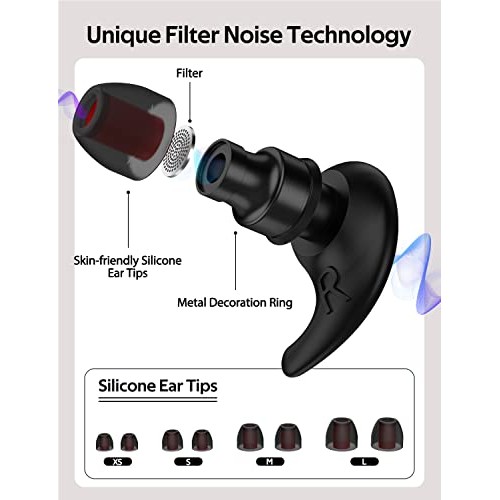 Ear Plugs for Noise Reduction, Ear Plugs for Sleeping Noise Cancelling, Ear P...