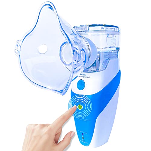 Portable Nebulizer, Cool Mist Steam Inhaler, Mini Handheld Mesh Nebulizer Mac...
