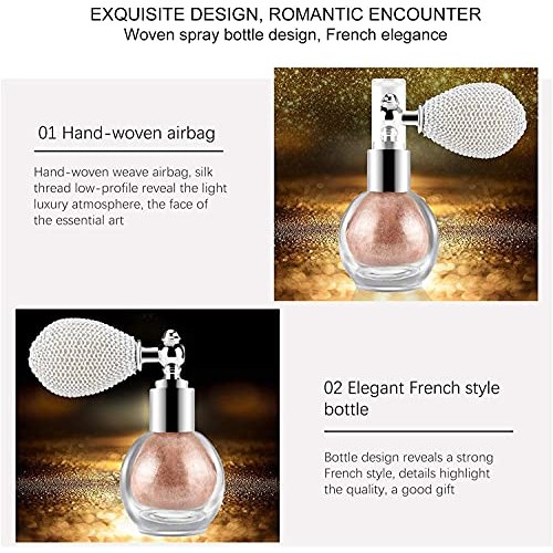 Highlighter Powder Spray, Body Glitter Face High Gloss Spray Shimmer Sparkle ...