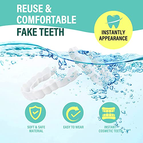 Dentures Teeth Fake Teeth Temporary Teeth and Whitening Alternative Covering ...