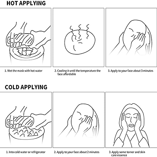 kdlgjdv Coral Fleece hot Compress Towel,Reusable Spa Facial Towels Mask, Hot ...