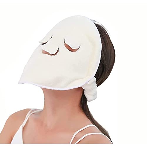kdlgjdv Coral Fleece hot Compress Towel,Reusable Spa Facial Towels Mask, Hot ...