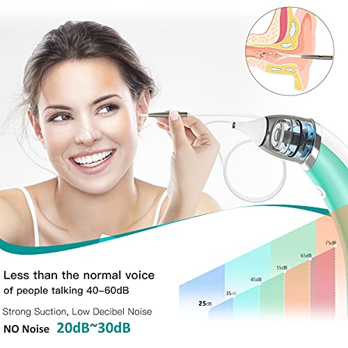 Ear Wax Removal Tool Electric Ear Cleaner Soft Earwax Removal Kit USB Charge ...