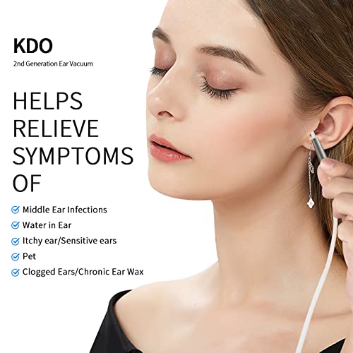 Ear Wax Vacuum, 6 Gear Strong Suction KDO Ear Vacuum Wax Remover Gear Indicat...