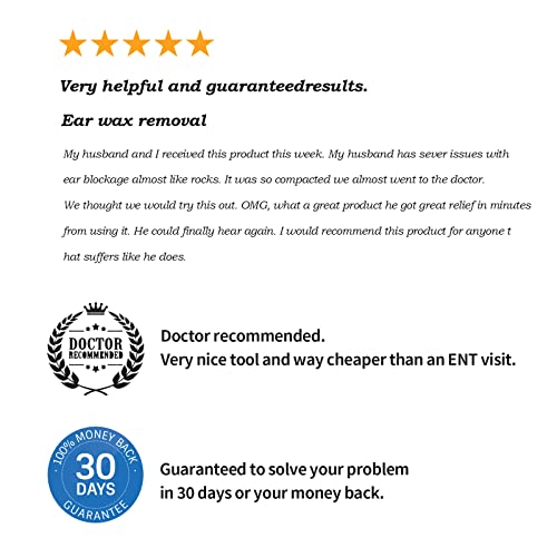 Ear Wax Vacuum, 6 Gear Strong Suction KDO Ear Vacuum Wax Remover Gear Indicat...