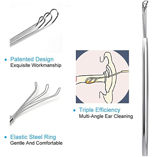 Q-Grips Earwax Remover 3 in 1 Ear-Wax-Removal-Tool Safe Silicone Q Grips Ear ...