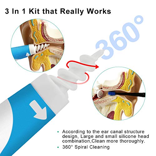 Q-Grips-Earwax-Remover Ear Wax Removal Tool Ear Wax Remover Silicone Ear Clea...