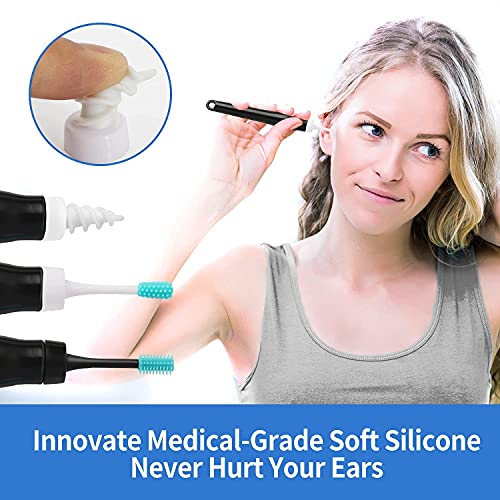Q-Grips-Earwax-Remover Ear Wax Removal Tool Silicone Ear Cleaner Safe Ear Wax...