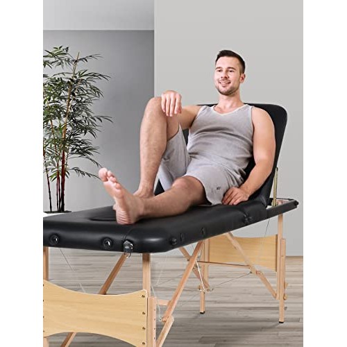 Massage Table Portable Folding Massage Bed 3 Section Professional Salon SPA R...