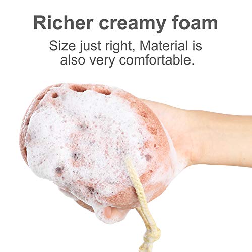 KECUCO 3 Pcs Bath Sponge for Women, Men, Teenager. Sponge Loofah Body Scrubbe...