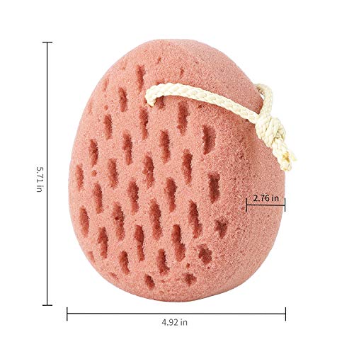 KECUCO 3 Pcs Bath Sponge for Women, Men, Teenager. Sponge Loofah Body Scrubbe...