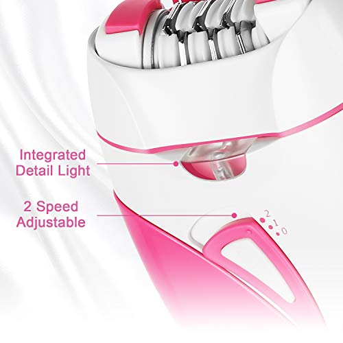 Hair Epilator Removal for Women - Cordless Women’s Epilator for Legs and Arms...