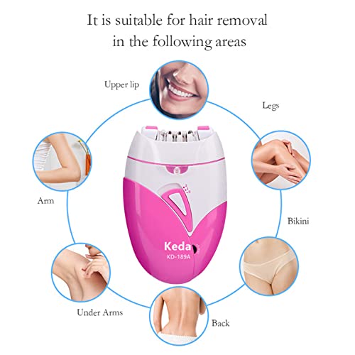 KEDA Hair Epilator Removal for Women - Cordless Women’s Epilator for Legs & A...