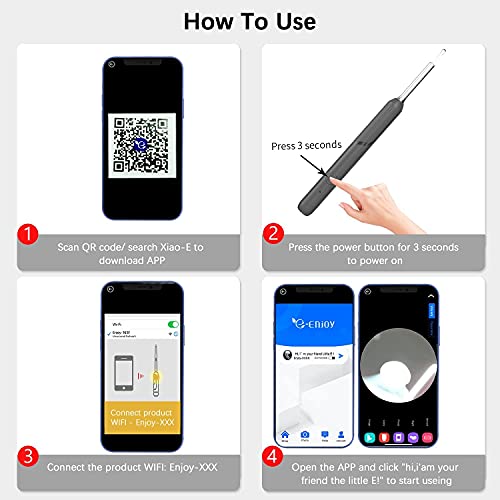 Ear Wax Removal Kit, Ear Wax Removal Endoscope, Earwax Remover Tool, 1920P HD...