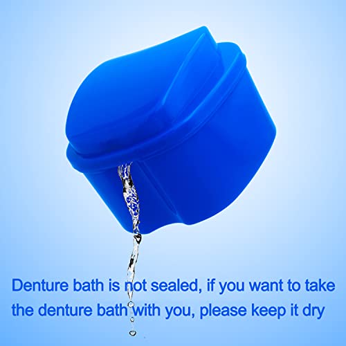 Dental Retainer Cup Holder Mouthguard Cleaning Case with Strainer Basket, Den...