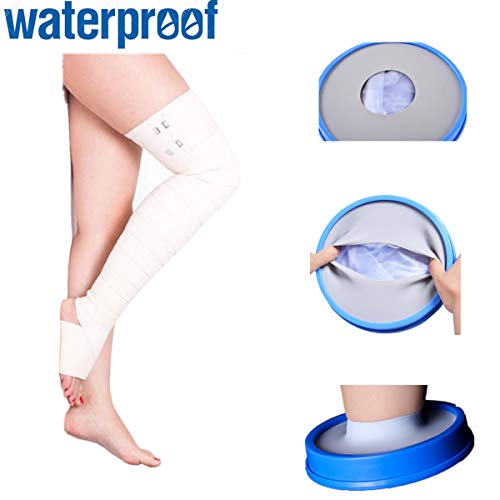 Adult Leg cast Protector for Shower, Waterproof Shower Bandage and Cast Cover...