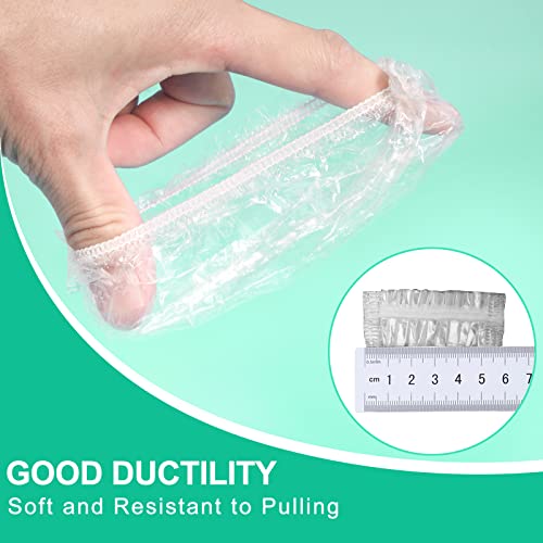 Keeygo 120 Pack Disposable Ear Covers For Shower, Waterproof Plastic Ear Show...