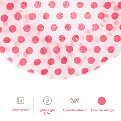 Keeygo 6 PCS Shower Caps, Large Reusable Elastic 100% Waterproof Bathing Hair...