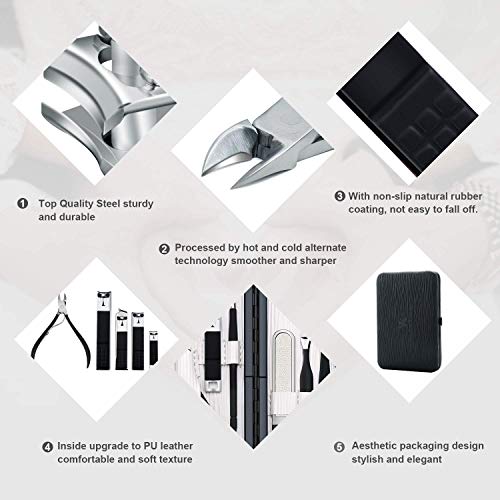 Keiby Citom Professional Stainless Steel Nail Clipper Travel & Grooming Kit N...