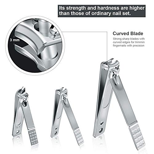 Manicure Set Professional Nail Clippers Kit Pedicure Care Tools- Stainless St...