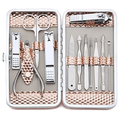 Manicure Set Professional Nail Clippers Kit Pedicure Care Tools- Stainless St...