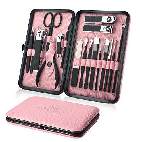 Manicure Set Professional Nail Clippers Kit Pedicure Care Tools- Stainless St...