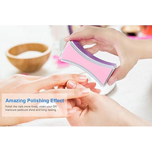 Nail Files and Buffers - Professional Nail Buffer Block for Shaping Polishing...