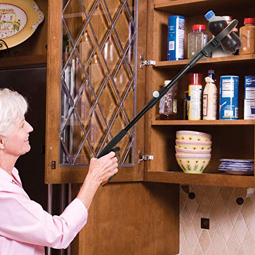 Foldable Grabber Reacher Tool with Headlight, 32 inch Lawn Trash Picker Upper...