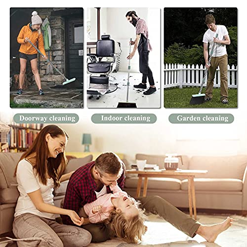 Kelamayi Broom Dustpan Combo Set Standing Dustpan Broom with Stainless Long H...