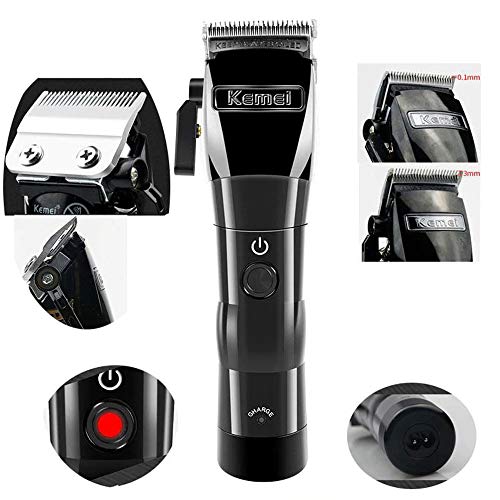 Kemei 2850 Clipper Cordless Professional Low Noise Hair Clippers Electric Pow...