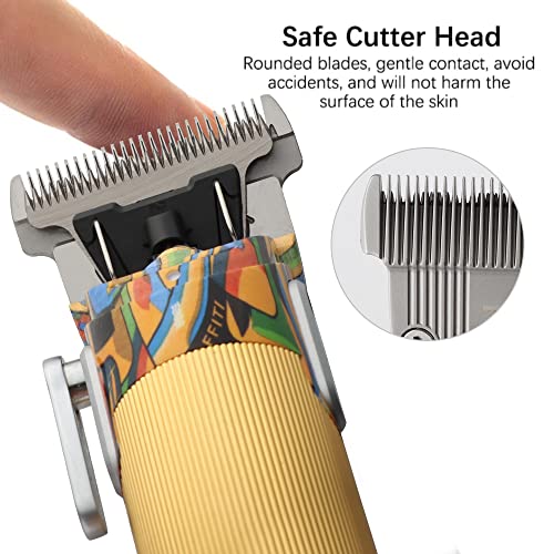KEMEI Graffiti T Blade Hair Trimmer for Men,Zero Gapped Trimmers Rechargeable...