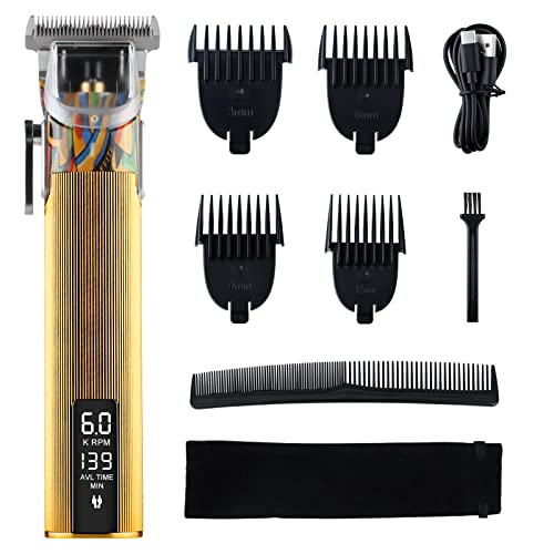 KEMEI Graffiti T Blade Hair Trimmer for Men,Zero Gapped Trimmers Rechargeable...