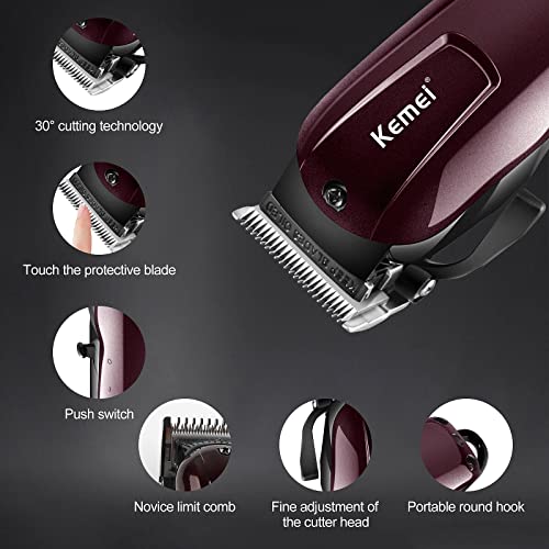 Professional Hair Clippers for Men Rechargeable Barber Set Cordless Professio...