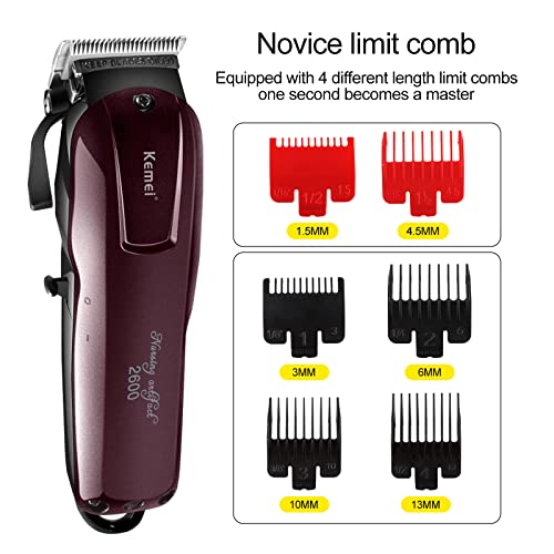 Professional Hair Clippers for Men Rechargeable Barber Set Cordless Professio...